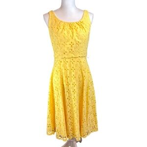 Dress Barn | Dresses | Dress Barn Yellow Lace Dress | Poshmark
